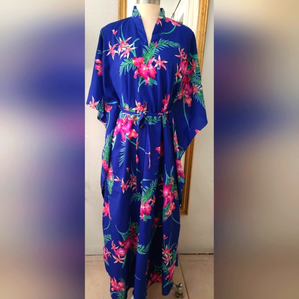 Vintage Rare Hawaiian Kimono SWEETHEARTS ARE MADE IN PARADISE BRAND OS
